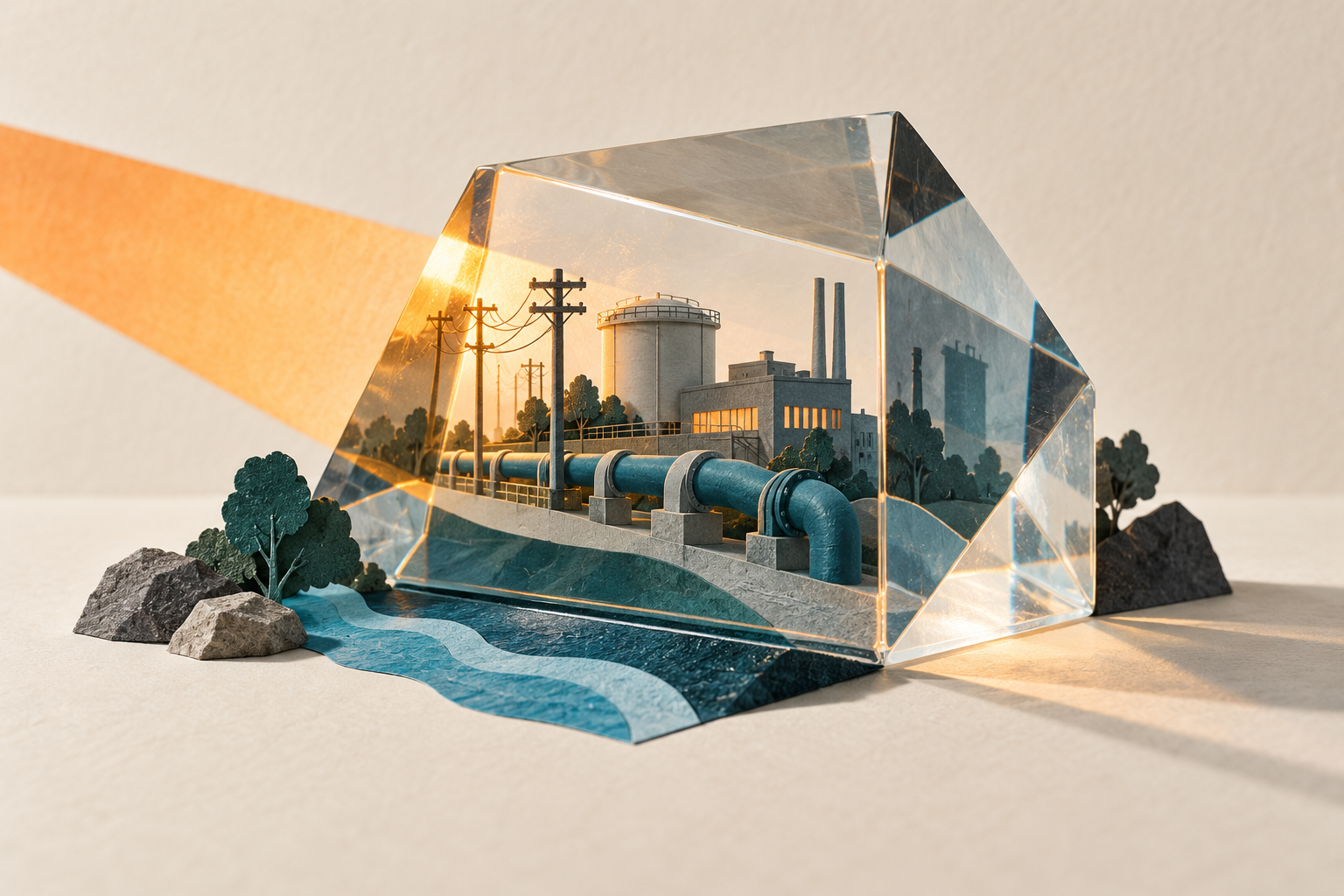 A utility model revealed through a glass prism